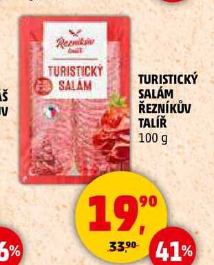 TURISTICKÝ SALÁM ŘEZNÍKŮV TALÍŘ, 100 g  