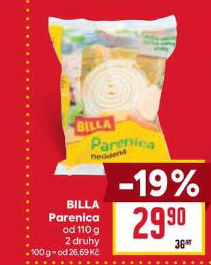 BILLA Parenica od 110 g