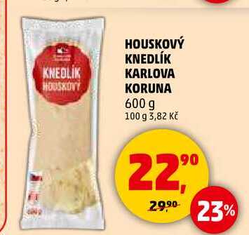 HOUSKOVÝ KNEDLÍK KARLOVA KORUNA, 600 g 
