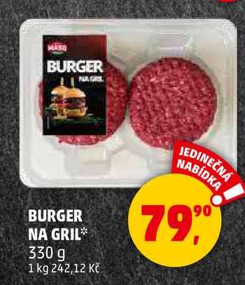 BURGER NA GRIL, 330 g 