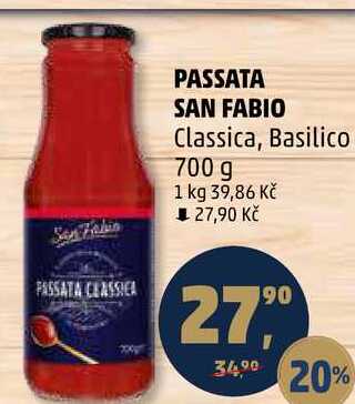 PASSATA SAN FABIO Classica, Basilico, 700 g 