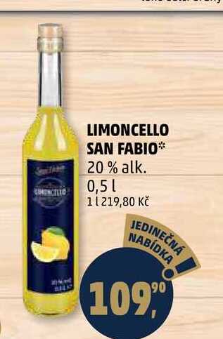 LIMONCELLO SAN FABIO 20% alk., 0,5 l