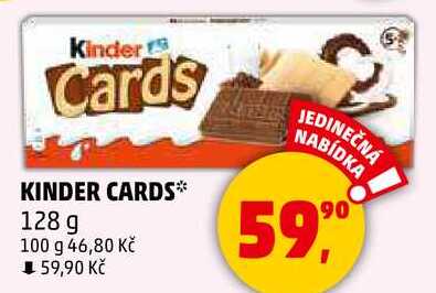 KINDER CARDS, 128 g 