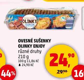 OVESNÉ SUŠENKY OLINKY ENJOY různé druhy, 210 g  