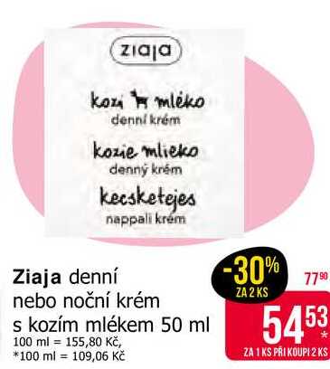 Ziaja denní nebo noční krém s kozím mlékem 50 ml  