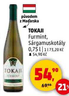 TOKAJI Furmint, Sárgamuskotály, 0,75 l