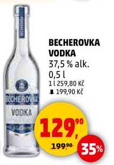 BECHEROVKA VODKA 37,5% alk., 0,5 l