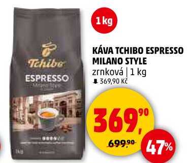 KÁVA TCHIBO ESPRESSO MILANO STYLE zrnková, 1 kg  