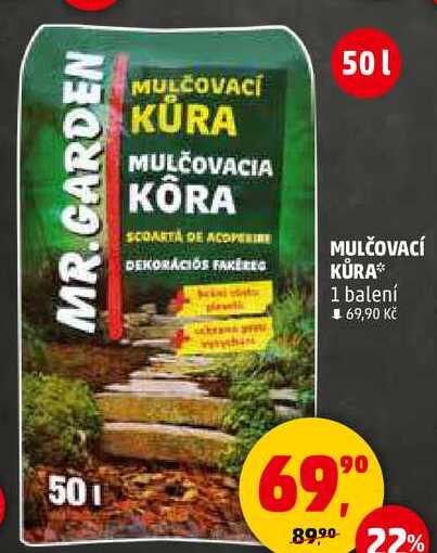 MULČOVACÍ KŮRA, 1 balení