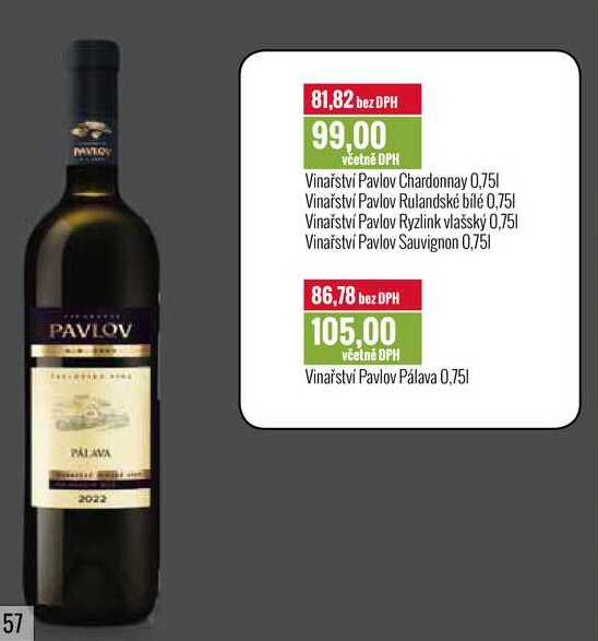 Vinařství Pavlov 0,75l