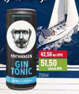 KNUT HANSEN GIN TONIC 250ml
