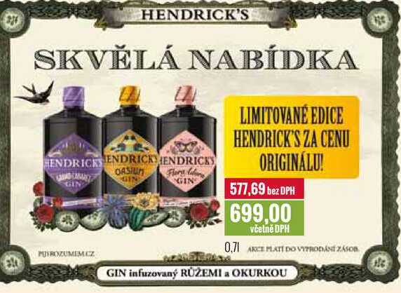 HENDRICK'S 0,7l