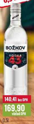 BOŽKOV VODKA 43 0,5l