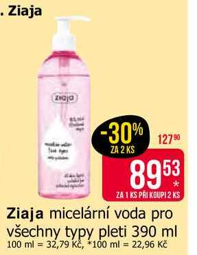 Ziaja micelární voda pro všechny typy pleti 390 ml