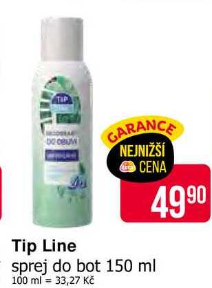 Tip Line sprej do bot 150 ml