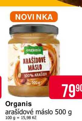 Organis arašídové máslo 500 g 