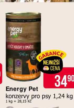 Energy Pet konzervy pro psy 1,24 kg 