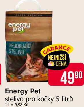 Energy Pet stelivo pro kočky 5 litrů 
