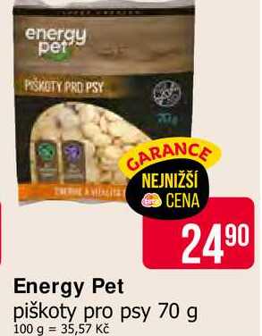 Energy Pet piškoty pro psy 70 g 