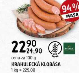 KRAHULECKÁ KLOBÁSA 100g
