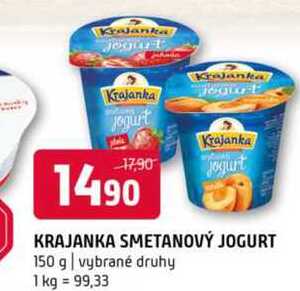 KRAJANKA SMETANOVÝ JOGURT 150 g vybrané druhy 