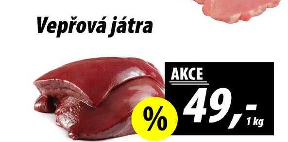 Vepřová játra, 1 kg 