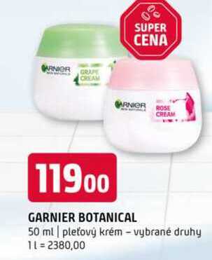 GARNIER BOTANICAL 50 ml pleťový krém vybrané druhy 