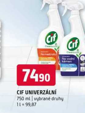 Cif Cannons Na vodní kámen 750 ml vybrané druhy 
