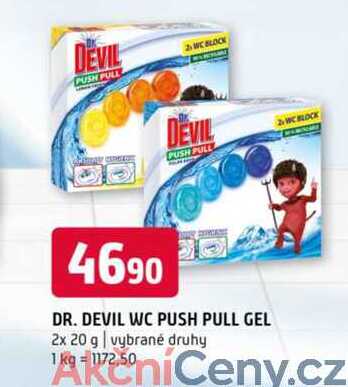 DR. DEVIL WC PUSH PULL GEL 2x 20 g vybrané druhy 