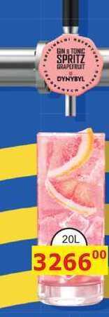 GINTONIC SPRITZ GRAPEFRUIT DYNYBYL 20L 