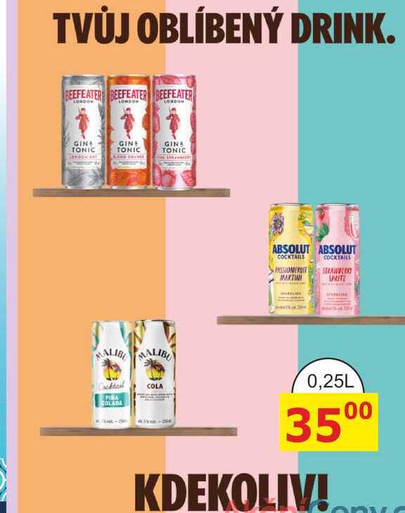 BEEFEATER LONDON GIN A TONIC 0,25L 