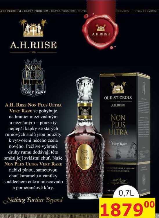A.H.Riise Non Plus Ultra Very Rare 0,7l 42% GB