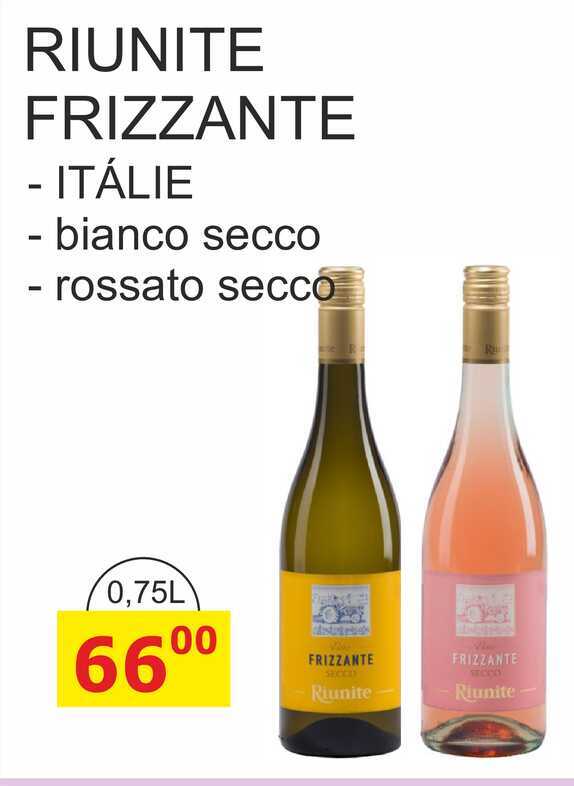 RIUNITE FRIZZANTE - ITÁLIE - bianco 0,75L 