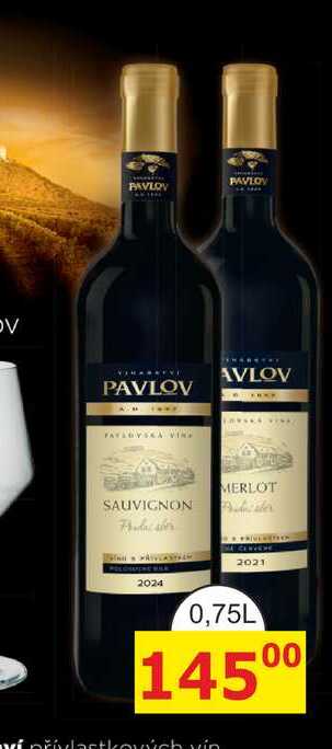 PAVLOV MERLOT 0,75L 