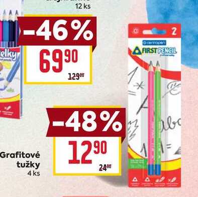 Grafitové tužky 4 ks
