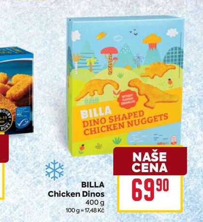 BILLA Chicken Dinos 400 g