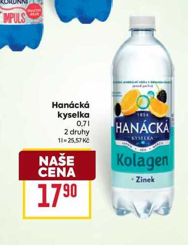 Hanácká kyselka 0,7l