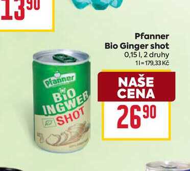 Pfanner Bio Ginger shot 0,15l