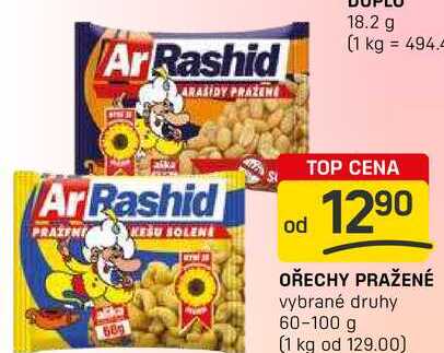 OŘECHY PRAŽENÉ vybrané druhy 60-100 g