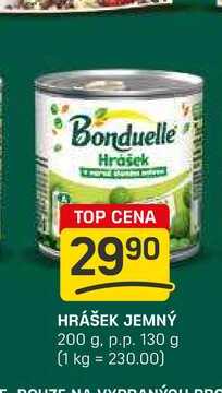 HRÁŠEK JEMNÝ 200 g. p.p. 130 g  