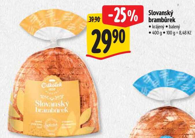   Slovanský brambůrek krájený balený  400 g 