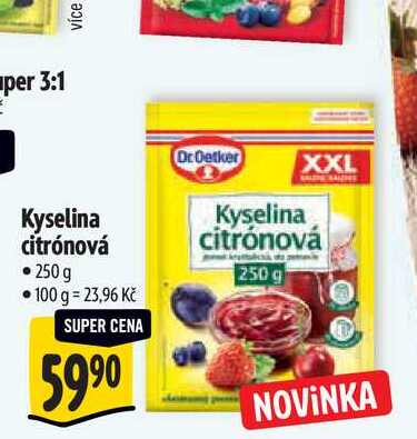  Kyselina citrónová  250g  