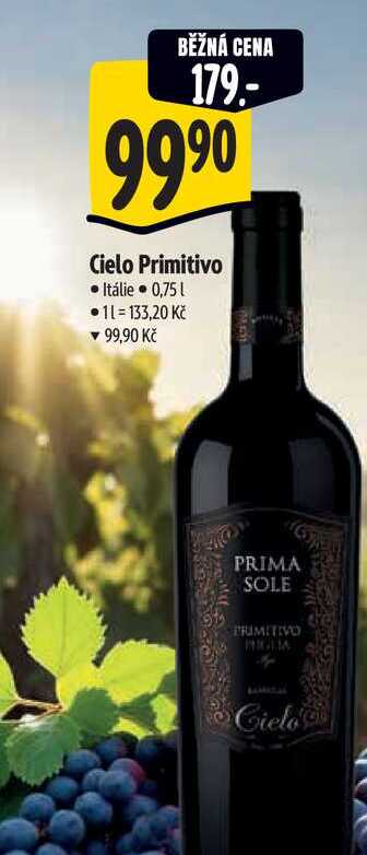   Cielo Primitivo  0,75 l