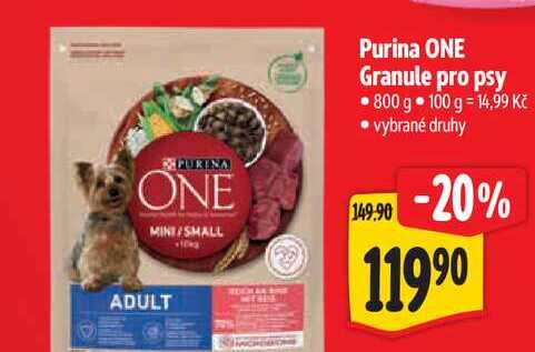 Purina ONE Granule pro psy 800 g