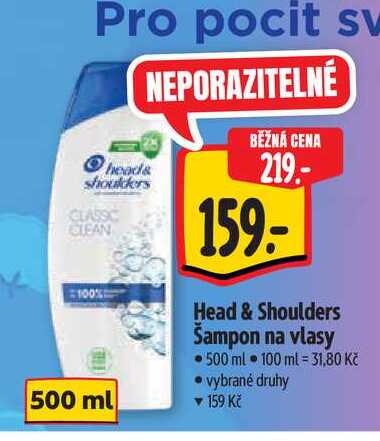  Head & Shoulders Šampon na vlasy 500 ml  