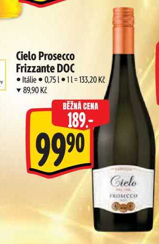  Cielo Prosecco Frizzante DOC Itálie 0,75 l