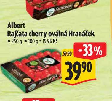  Albert Rajčata cherry oválná Hranáček 250 g 