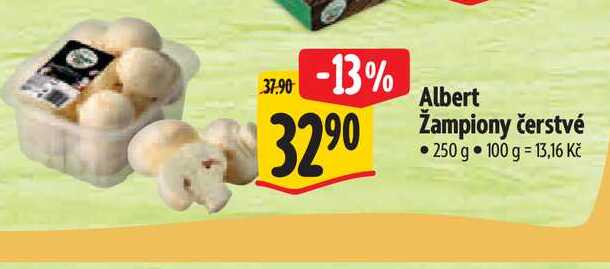  Albert Žampiony čerstvé 250 g  