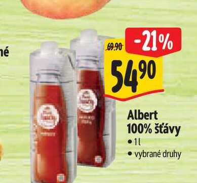  Albert 100% šťávy  1 l