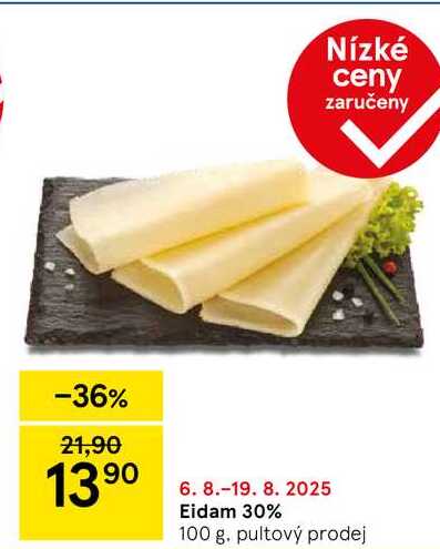 Eidam 30%, 100 g